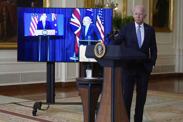 美英澳宣布建立三边安全伙伴关系（图源：视觉中国）