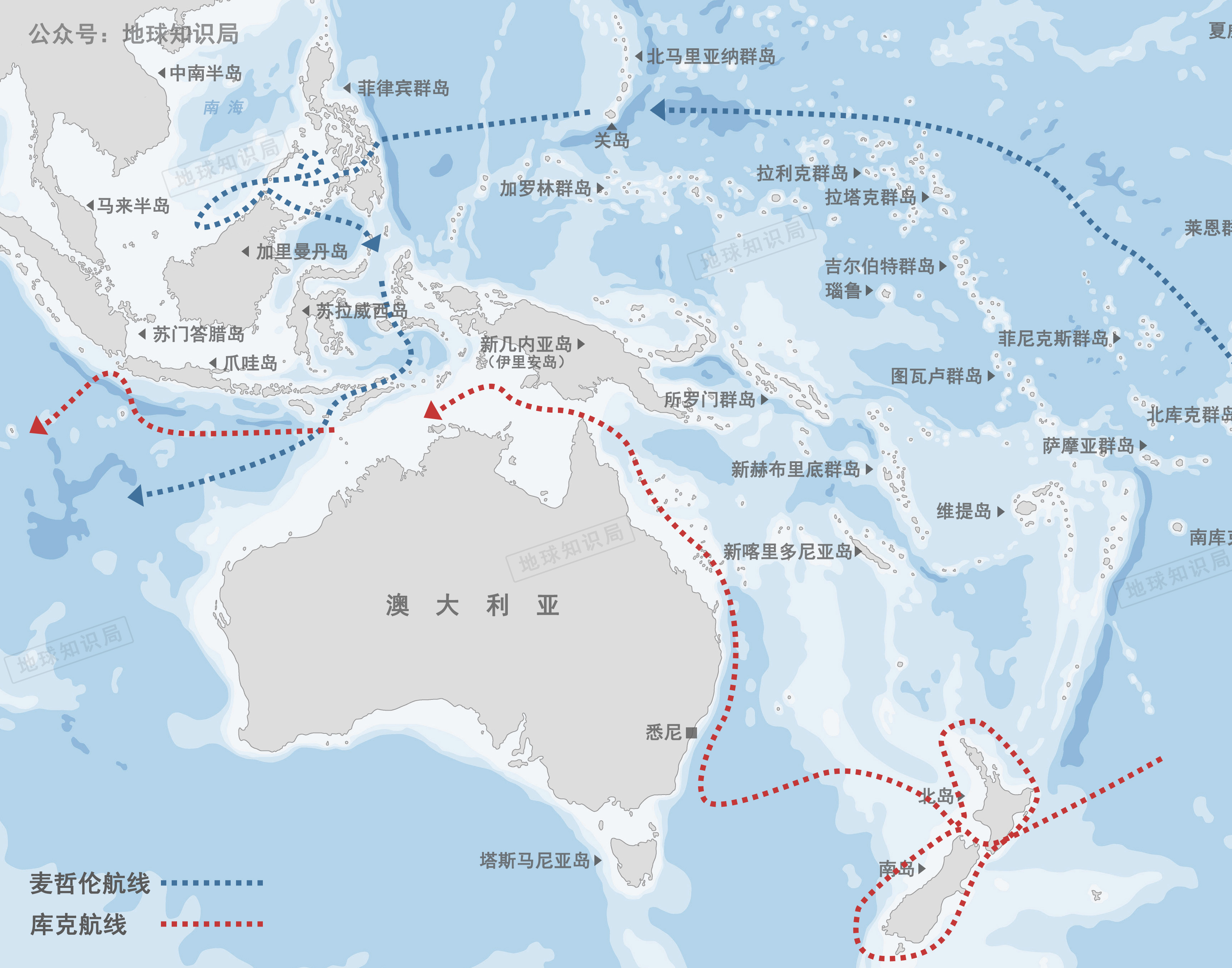 麦哲伦航海的详细路线图片