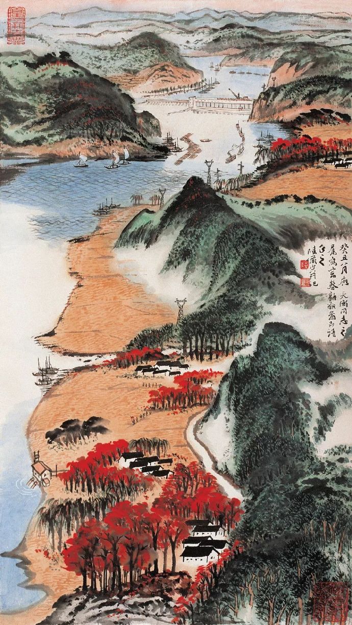 使动者益动静者益静陆俨少山水作品欣赏