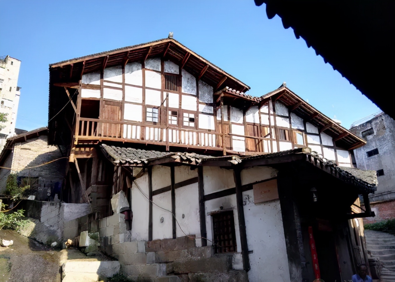 寻镇重庆石柱西沱古镇云梯长街雄伟巴盐古道久远