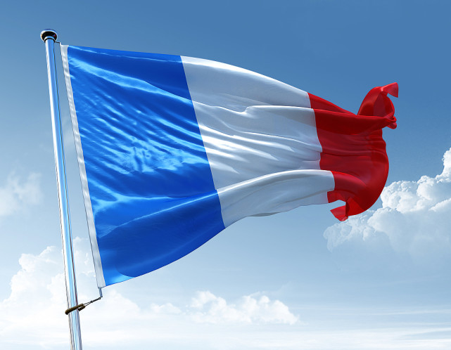 法国国旗标志图片