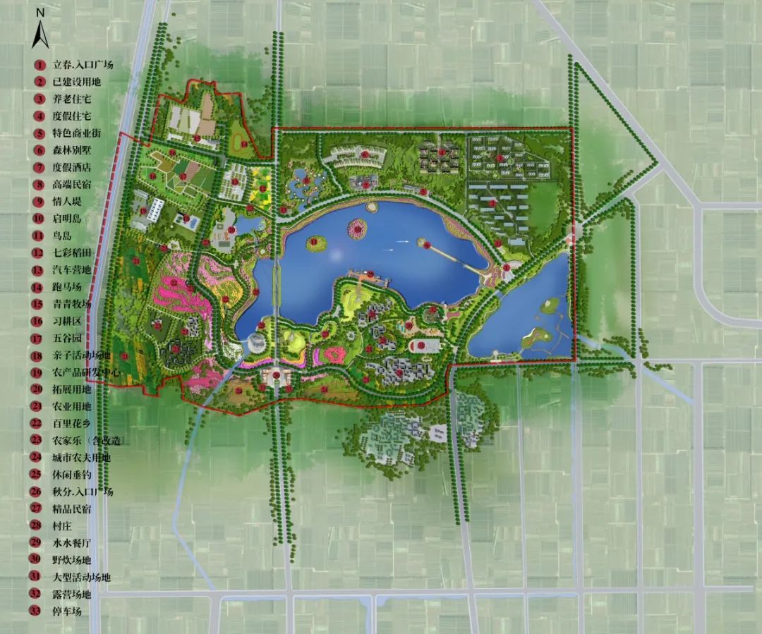 铜奖作品磴口北海田园综合体概念规划