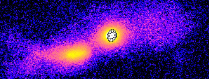 天文|宇宙的恐怖秀场：碰撞星系中的喷射流，很是壮观