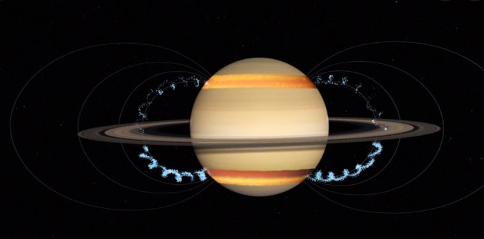 土星|太空里的钟声，是土星散发的重力波在演奏乐曲