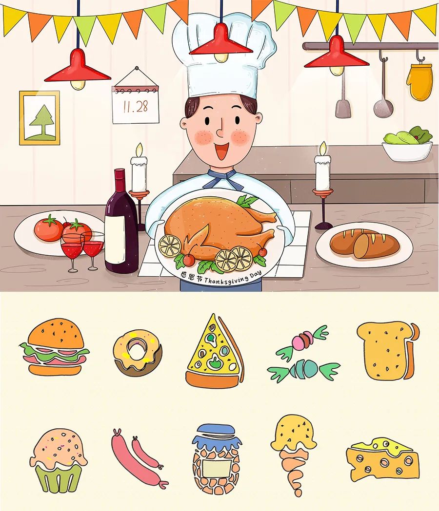 厨艺大赛卡通图片