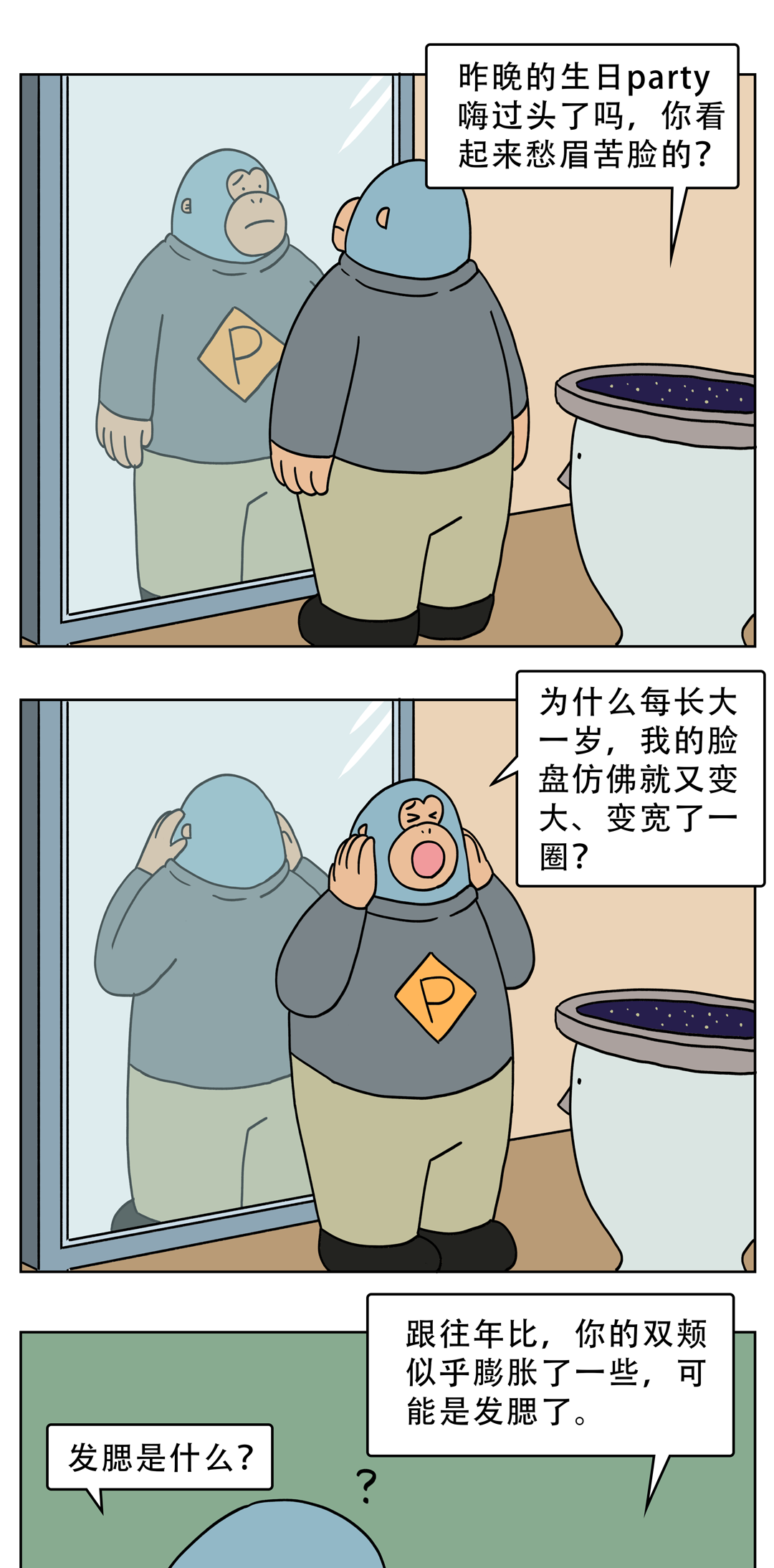 |为什么年龄越大脸越方？