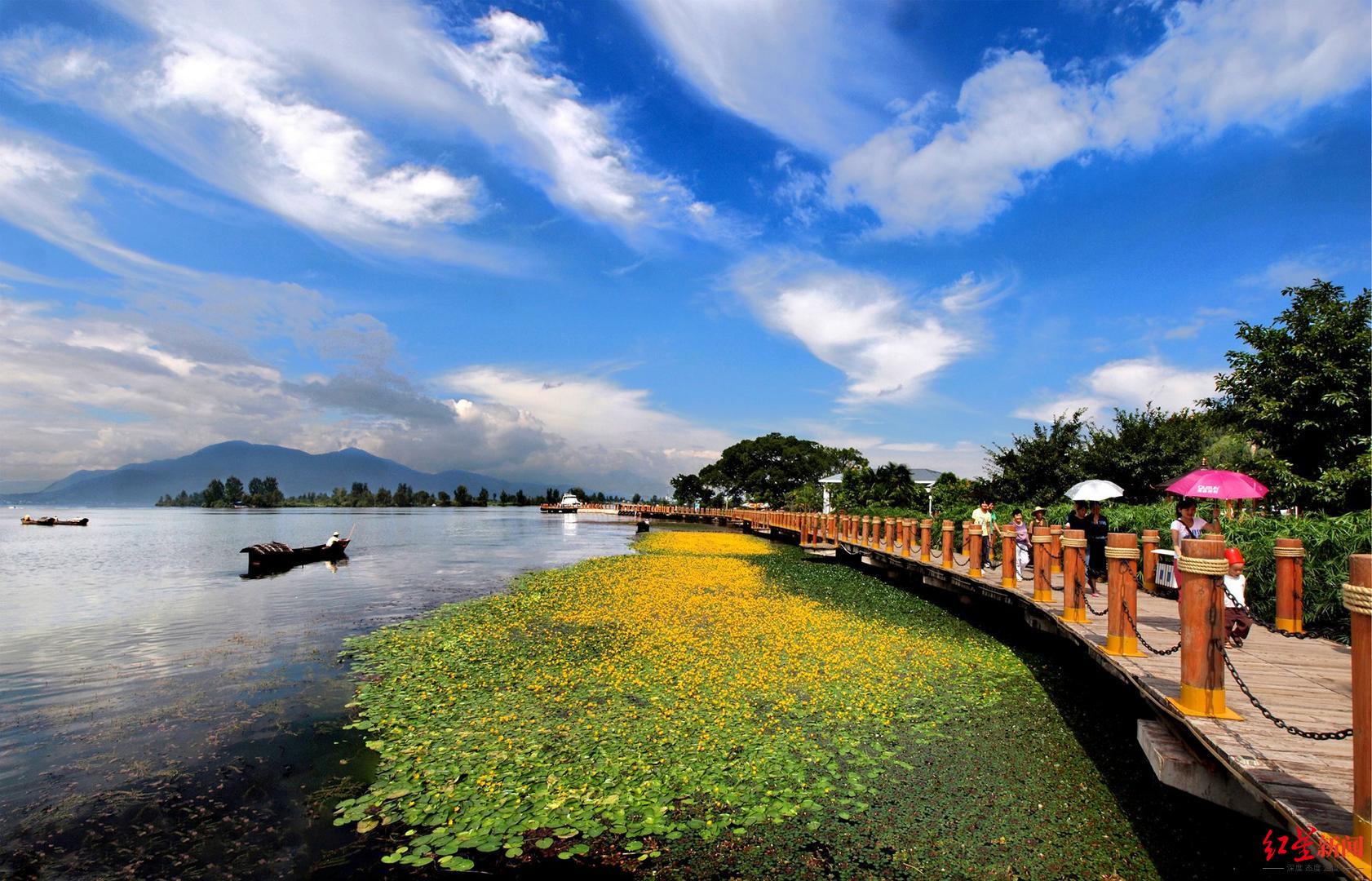 西昌邛海湿地公园景区所有游客实行实名预约入园黄码和红码人员严禁