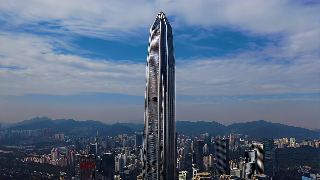 广东第一高楼深圳平安中心大厦高599米共118层