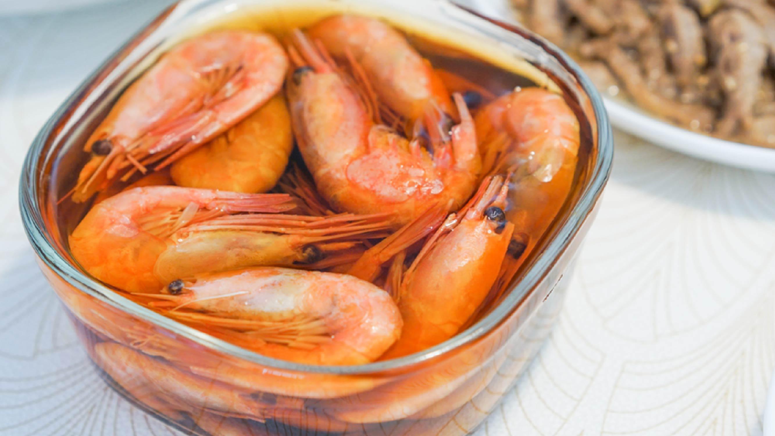 小羽私厨之糟卤北极甜虾