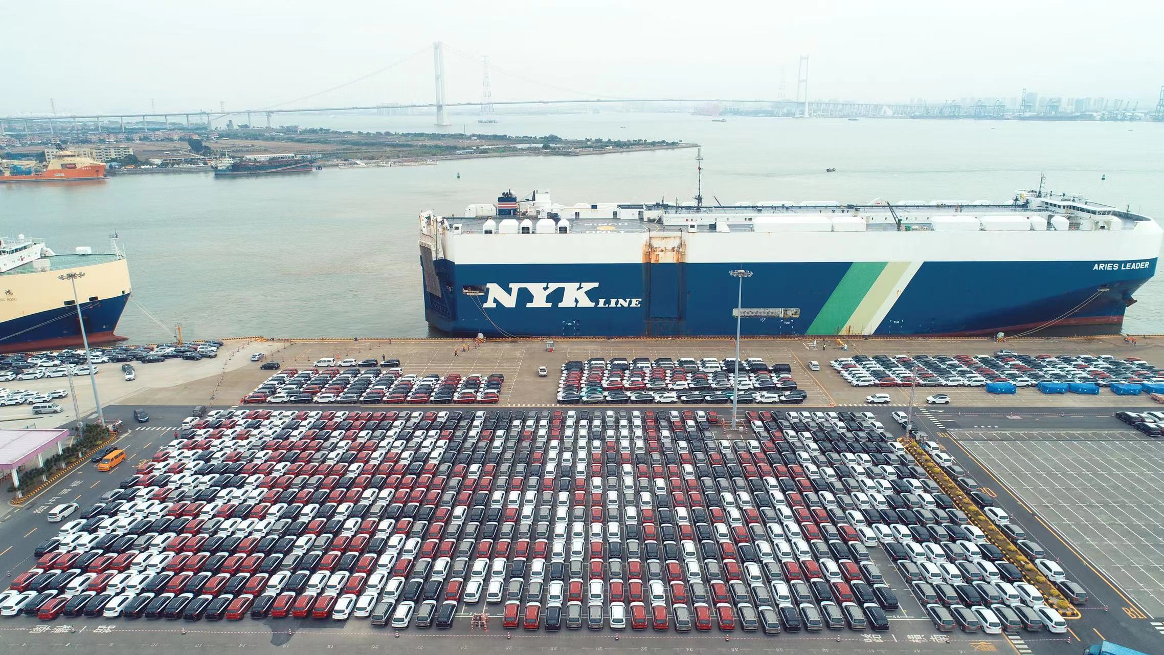 南沙汽车码头口岸单月滚装出口突破8000辆创历史新高