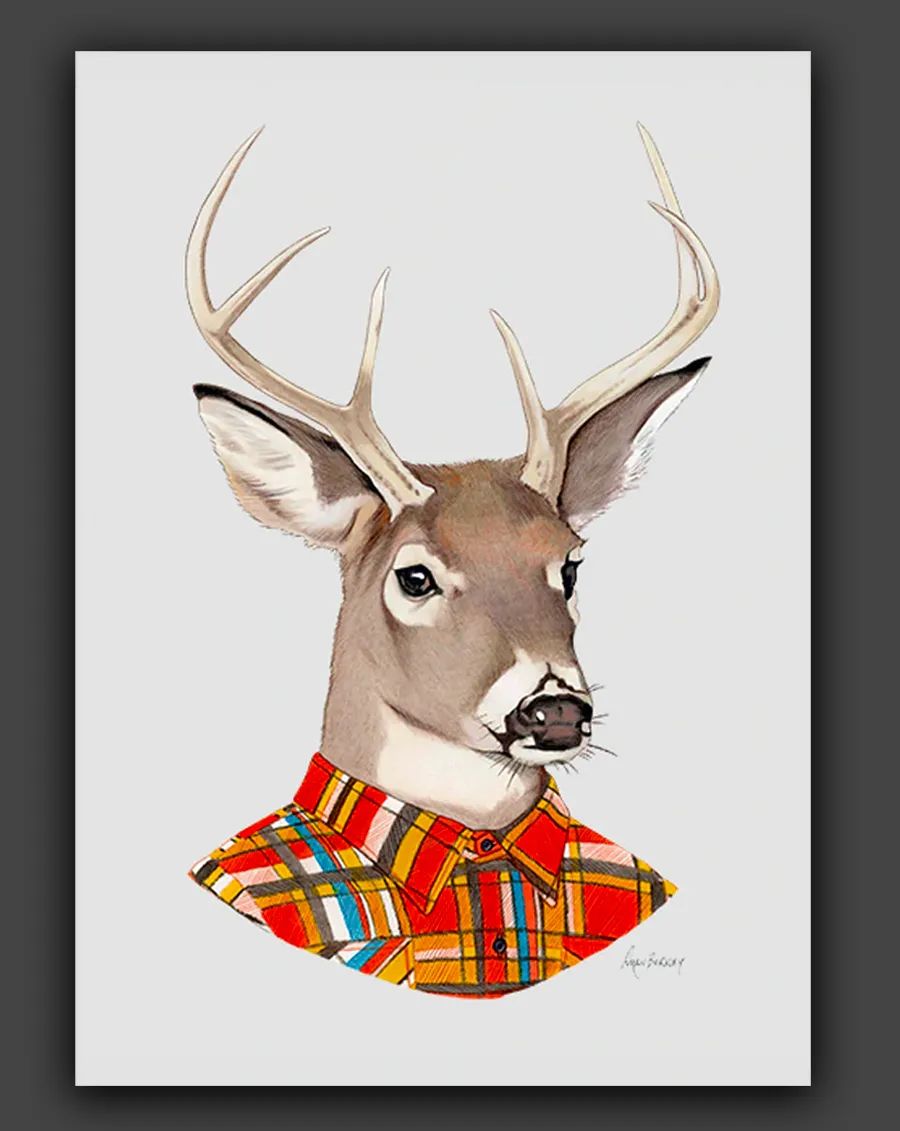 艺术可爱又有创意动物们的肖像画