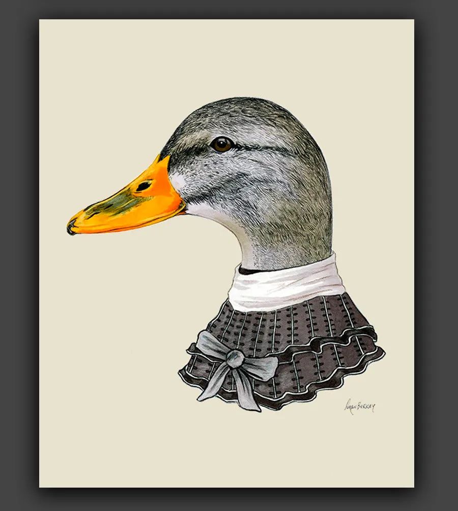 艺术可爱又有创意动物们的肖像画