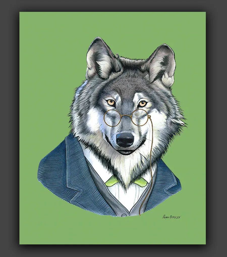 艺术可爱又有创意动物们的肖像画