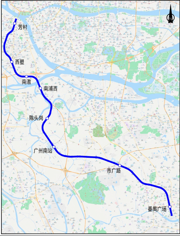 广州地铁22号线是18号线的姊妹线,设计时速同样是160公里