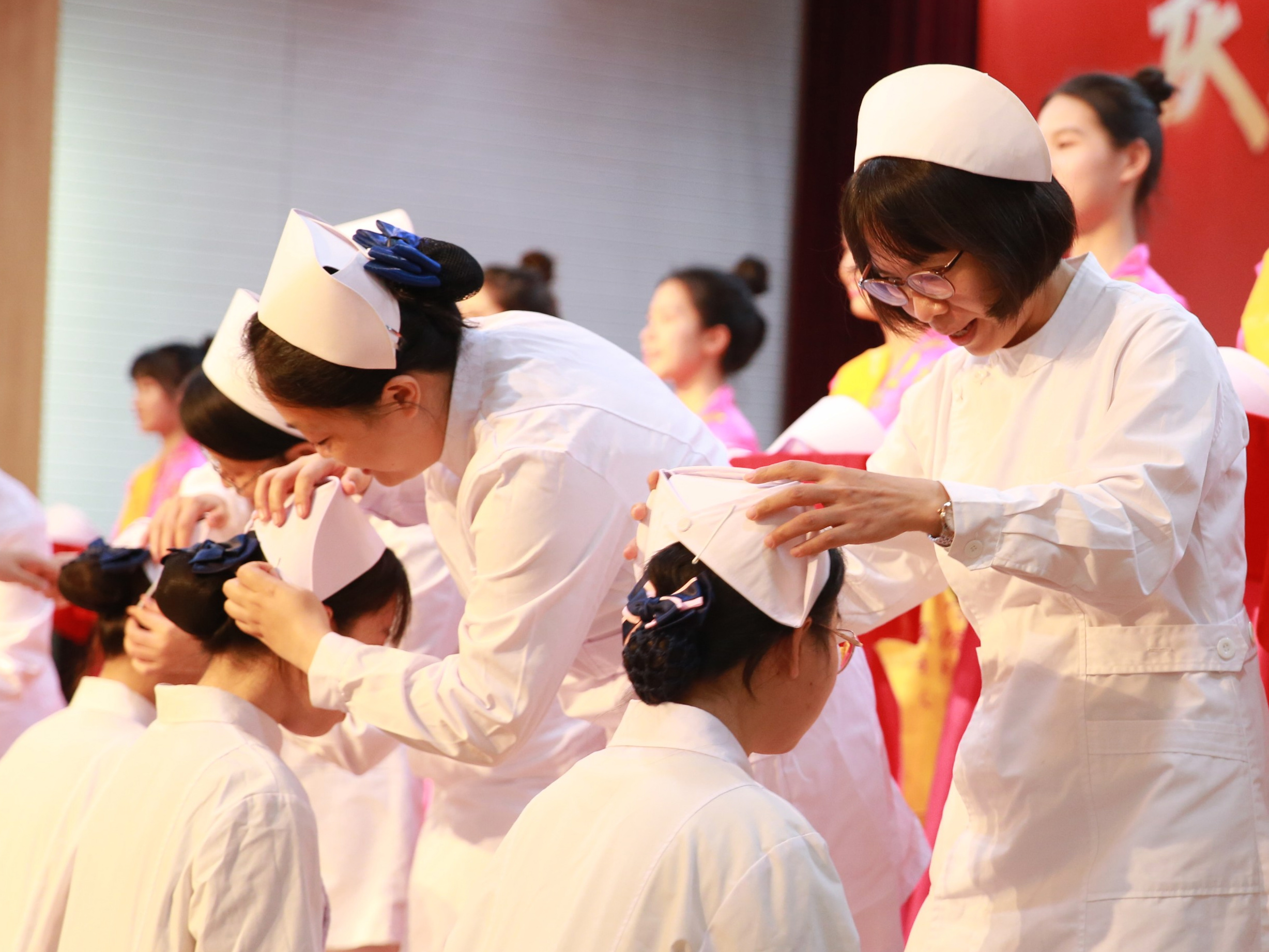 护士授帽仪式背景图图片