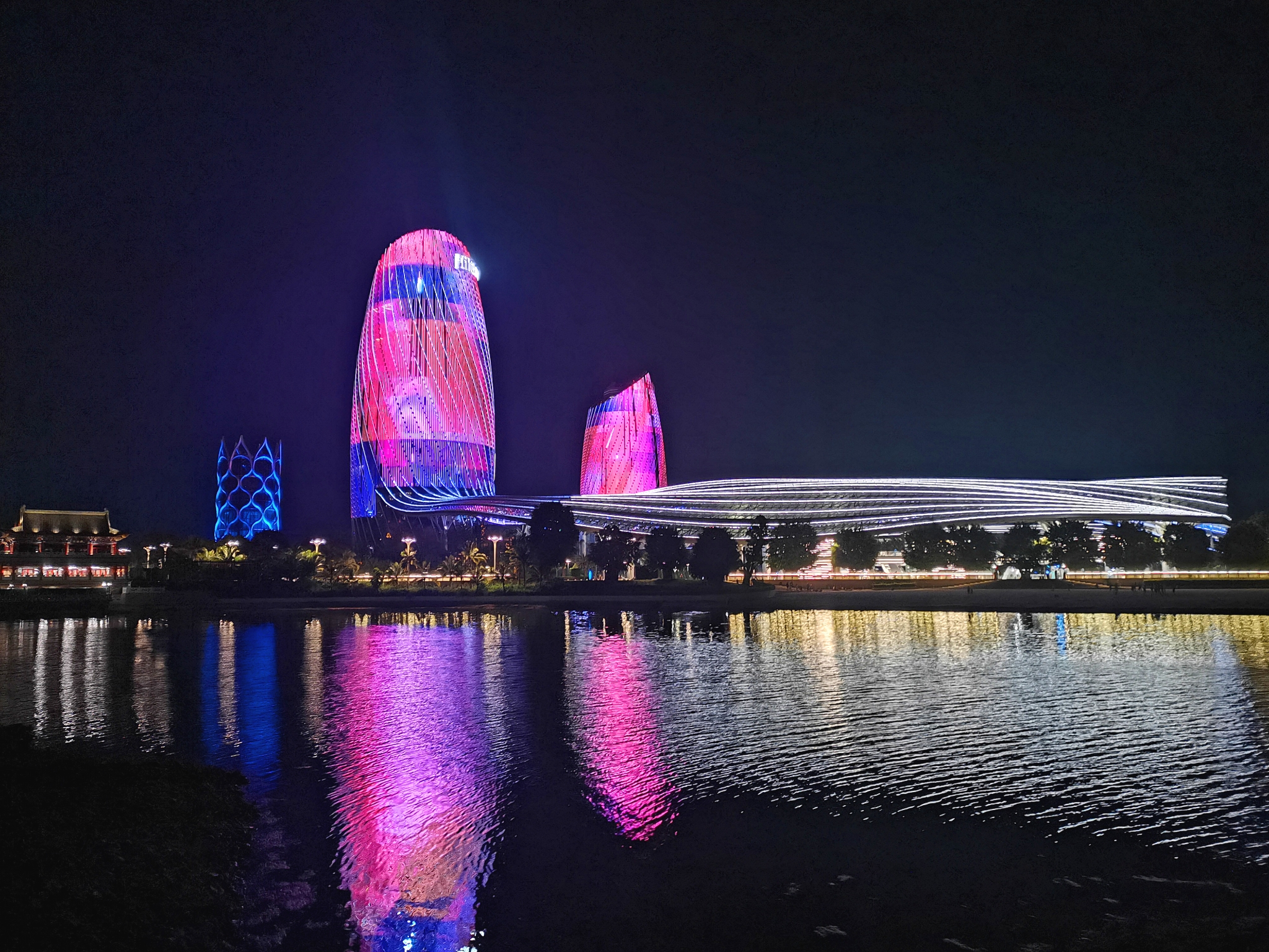 海南海花岛夜景图片图片