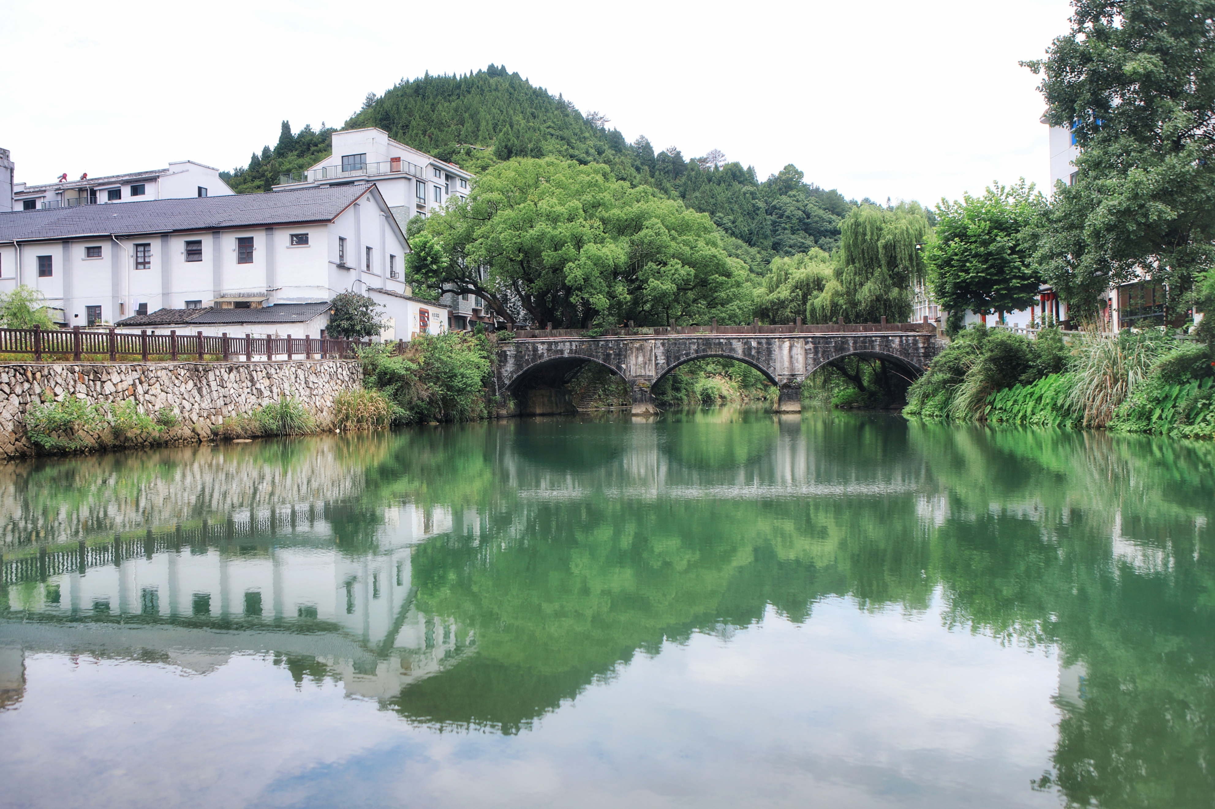 古韵梓桐古树老桥生活悠然最宜居的书画小镇