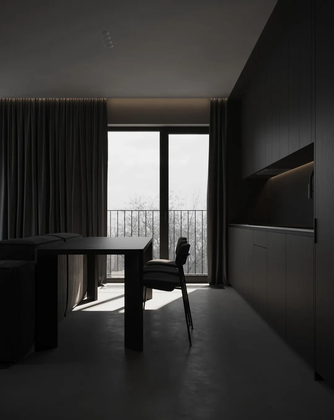 90后单身小哥私宅极简黑色调完美单身公寓干净纯粹