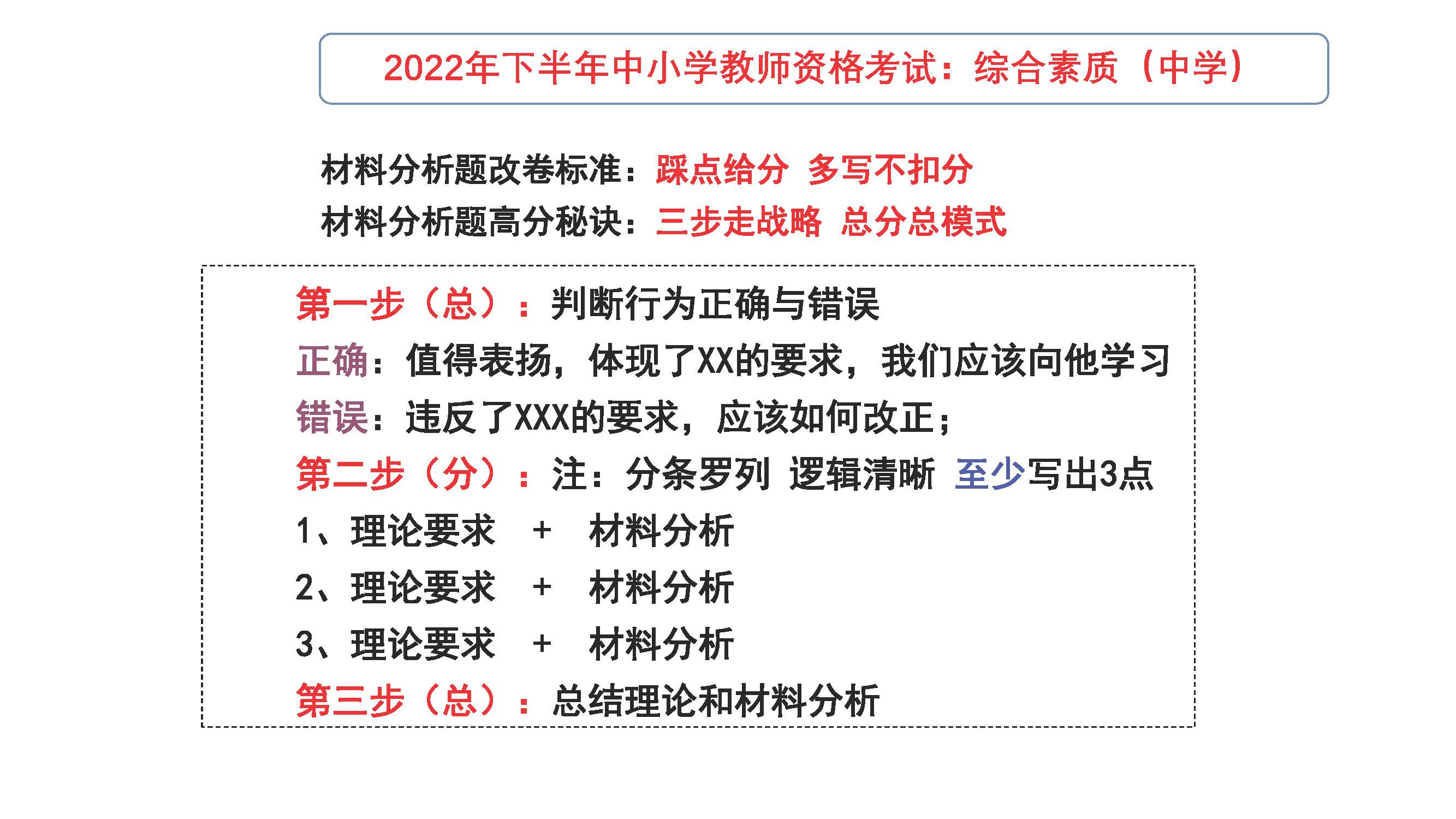 2022年下半年教师资格考试真题